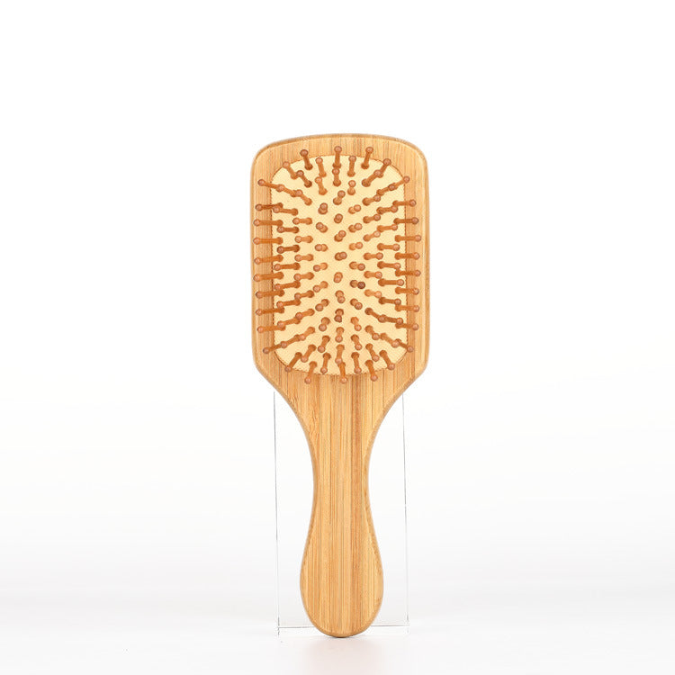 Wooden Comb and Cushion Brush Set