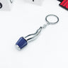 Car Modification Metal Keychain with Air Filter Pendant