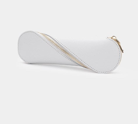 Slim Pencil Case Makeup Brush Holder with Zipper Pouch