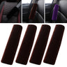 OHHMNKK 4 Pack Car Seat Belt Pads Shoulder Cover Baby Safety Belt Protector with Adjustable Soft Plush Shoulder Strap Protect Neck and Shoulder (Coffee)
