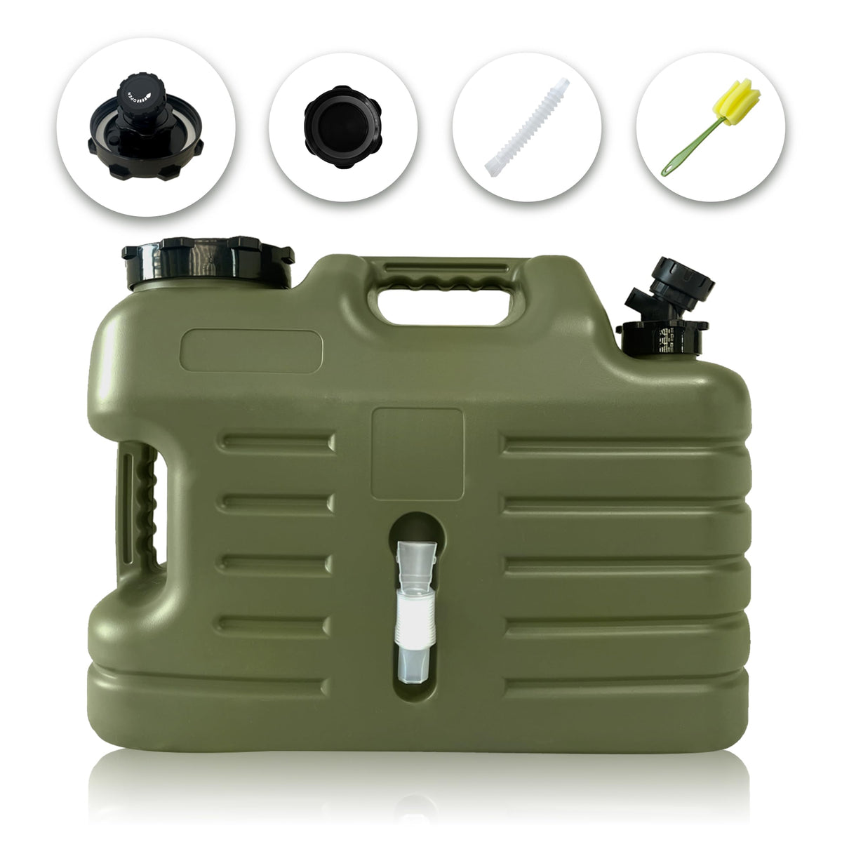 UXPEYIC 5 Gallon Water Container with Spigot Portable Camping Water Jug BPA Free Emergency Water Storage Tank for Outdoor Hiking Camping Vehicle Car Picnic Supplies