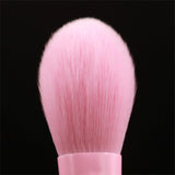 Rainbow Color Makeup Brush Set - 17 Pieces Macaron Style