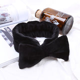 Coral Fleece Bow Makeup Headband for Washing