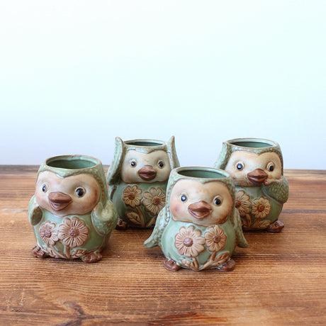 European Ceramic Animal Planter for Succulents - Penguin