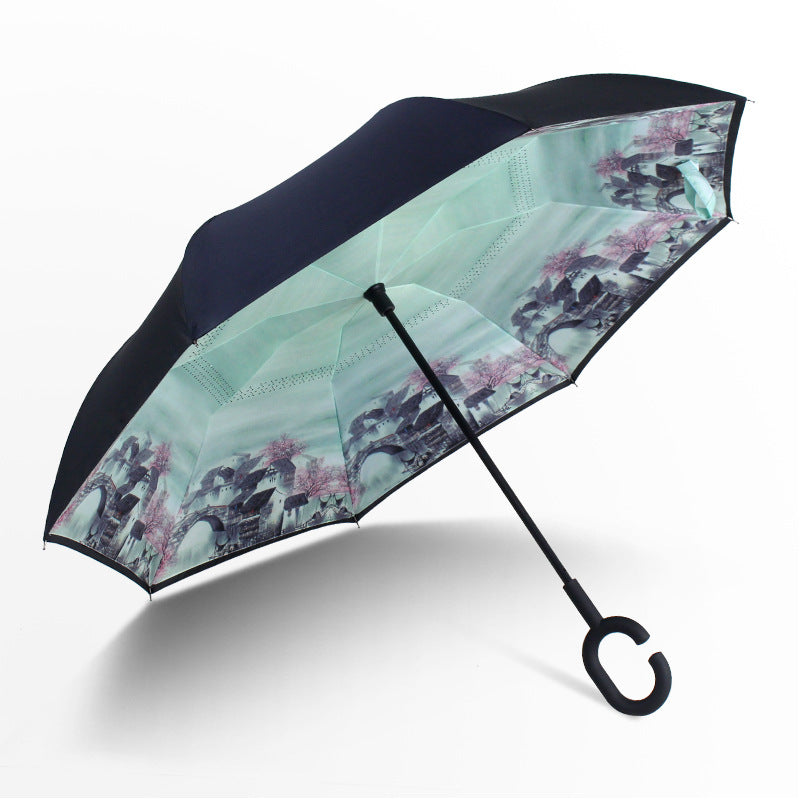 Reverse Umbrella for Car and Sun Protection