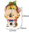 DIY Wooden 3D Puzzle with Succulent Planter