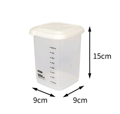 Food Storage Canister with Measuring Kitchen Box