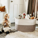 XXXLarge Cotton Rope Storage Basket for Baby Toys