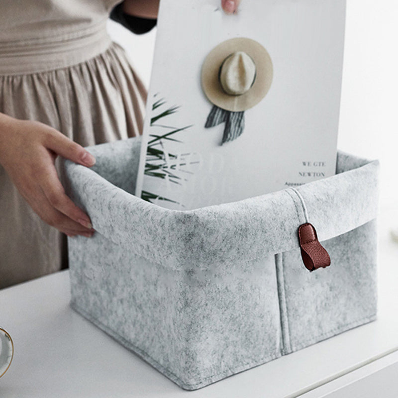Felt Storage Basket for Clothing and Organization