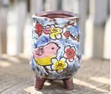 Hand-Painted Ceramic Succulent Planter Pot