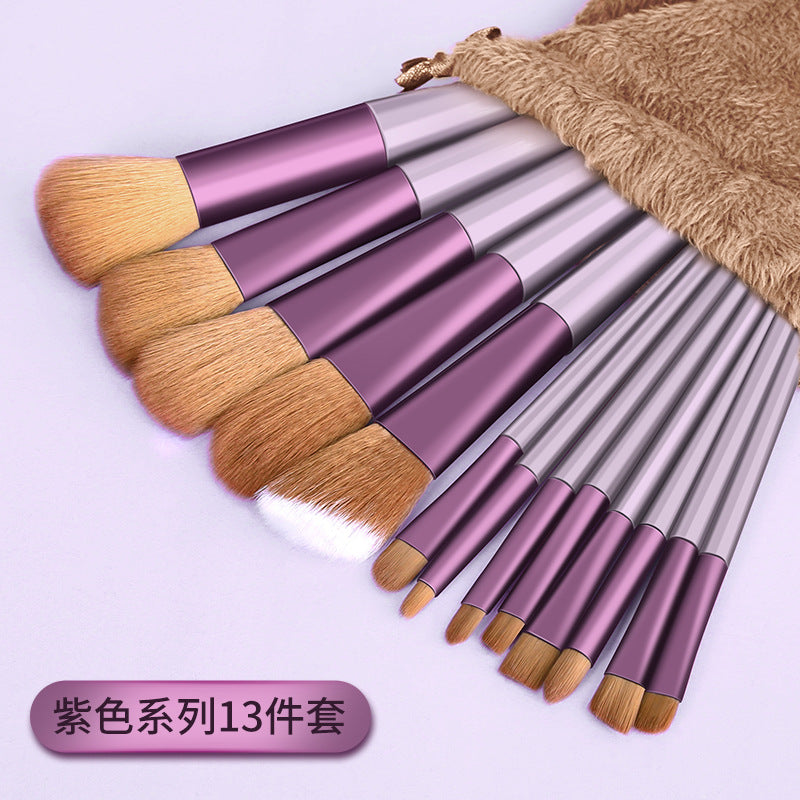 8-Piece Makeup Brush Set for Beginners and Tools