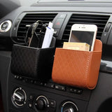 Leather Multifunctional Storage Box for Car Air Vents