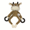 Pet Sounding Plush Toy with Three-Color Rubber Ring