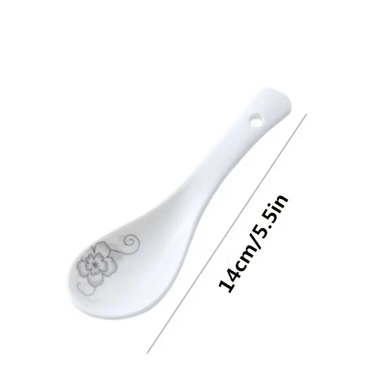 Ceramic Cooking Spoon Set for Home Kitchen Use