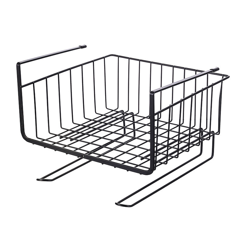 Storage Rack with Hanging Baskets and Organizers