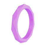 Geometric 3mm Silicone Ring for Outdoor Sports