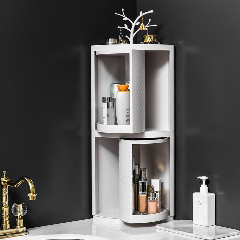 Corner Storage Rack for Bathroom and Kitchen Supplies