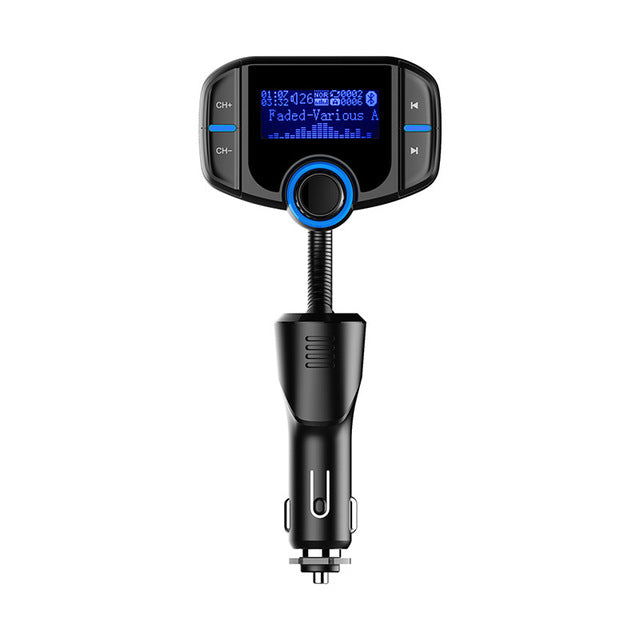 Bluetooth FM Transmitter Car Adapter with Fast Charger
