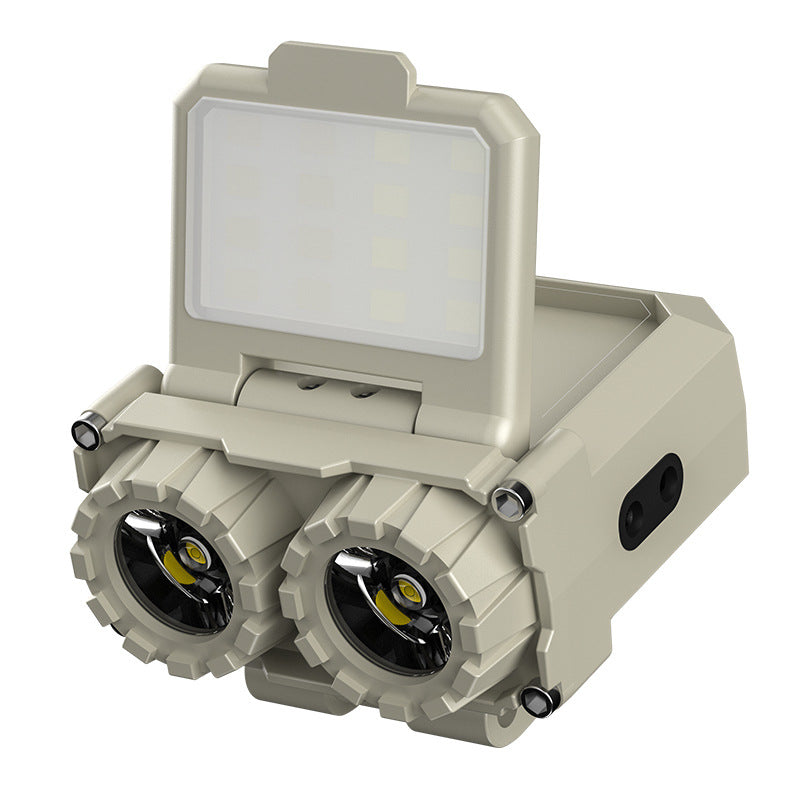 Outdoor Rechargeable Fishing Headlight with Long Battery