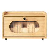 TQVAI Bread Box for Kitchen Countertop Stacking Wooden Bread Storage Container Kitchen Countertop Organizer Homemade Bread Loaf Keeper Bin Original