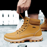 Men's High-Top Cotton Outdoor Hiking Shoes