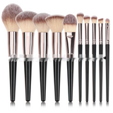 Black Makeup Brush Set – Face & Eyes