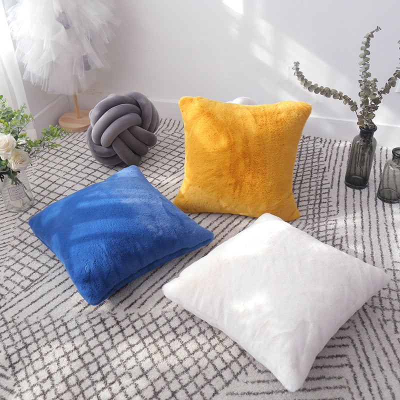 Home Short Hair Decorative Pillow Cover