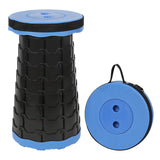 NEUEFAMI Camping Stool Portable Collapsible Stool Retractable Stool Folding Chair Outdoor Telescopic Stool Capacity 400lb Lightweight for Fishing Hiking Trips BBQ Stool Blue