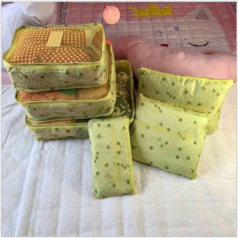 Fashionable Waterproof Travel Storage Cube Set of 6