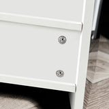 Living Room Sideboard Storage Cabinet Black High Gloss With LED Light