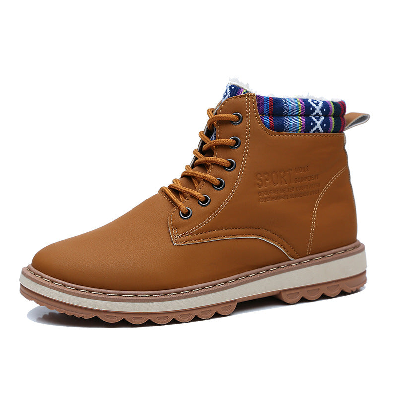 Men's Waterproof High-Top Hiking Boots for Outdoors