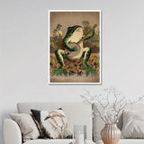 6 pc Casual Guitar Frog Canvas Art for Home Decor