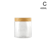 Wood Grain Transparent Storage Jar for Spices & Cereals