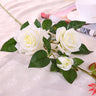 Artificial Silk Rose Flowers for Home Decor (3 Heads)