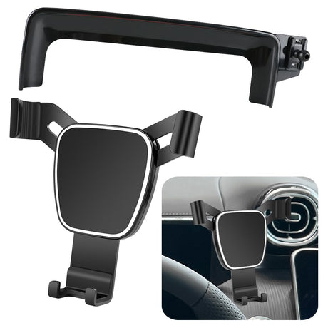 LUNQIN Car Phone Holder for Mercedes Benz C Class 2022 2023 2024，GLC 2023 2024 Sedan Wagon Auto Accessories Navigation Bracket Interior Decoration Screen Dash Board Mobile Cell Phone Mount case