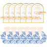 12 PCS Silk Satin Soft Blue Hair Accessories - Bridesmaid Proposal Favors with Hair Clips Scrunchies and Bridal Shower Gifts for Women and Girls