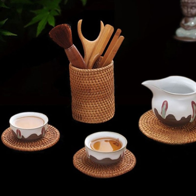 Handmade Rattan Storage Boxes for Cosmetics and Decor