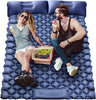 Sleeping Pad for Camping 2 Person Sleeping Mat for Camping Self Inflating Camping Mat with Pillow Built-in Foot Pump Waterproof Inflatable Sleeping Mat for Hiking Tent 79 * 49.2 * 3.5 Inch