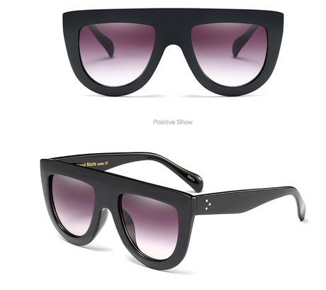 Fashionable Oversized Sunglasses with Studded Design
