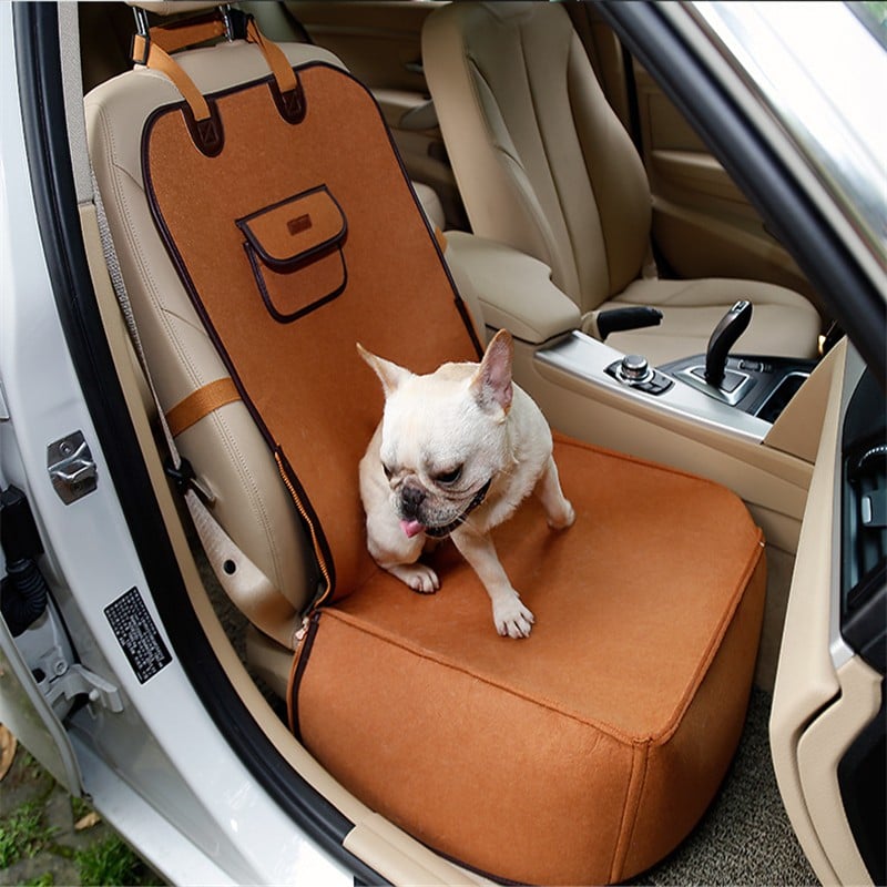 Retro Dual-purpose Pet Car Mat for Front Seat