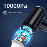 Cordless Mini Car Vacuum Cleaner with 10000pa Suction