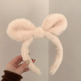 Plush Rabbit Ears Headband for Women - Cute Hair Accessory