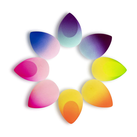 Makeup Sponge Set of 8 - Makeup Sponges for foundation Makeup Blender Beauty Sponge Powder Cream Latex-free Cosmetic Sponges for Flawless Wet/Dry Liquid Make-up Blending