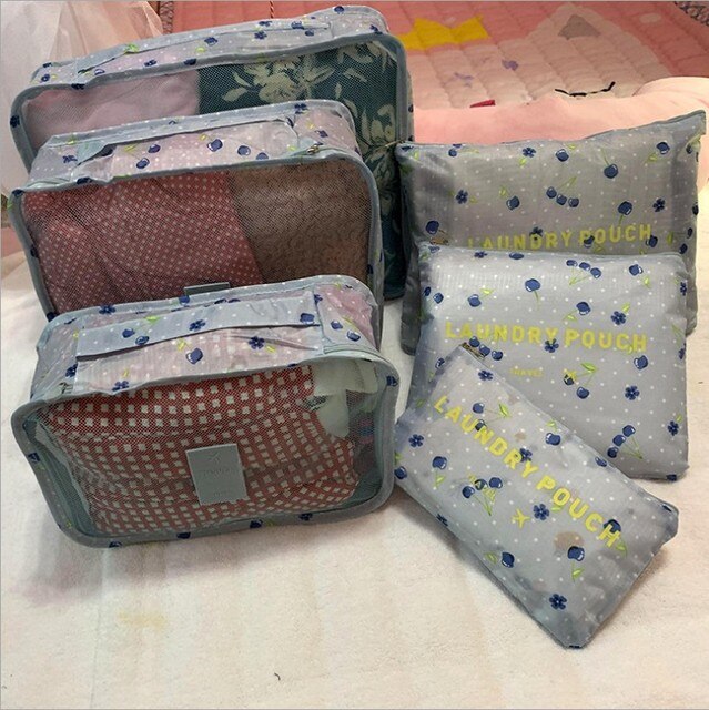 Fashionable Waterproof Travel Storage Cube Set of 6