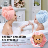 Microfiber Hair Drying Cap for Quick Drying (1pc)