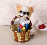 Dog Home Decor Figurine and Key Storage Box