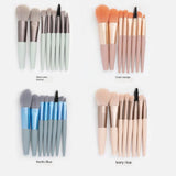 Mini 8-Piece Makeup Brush Set with Soft Matte Finish