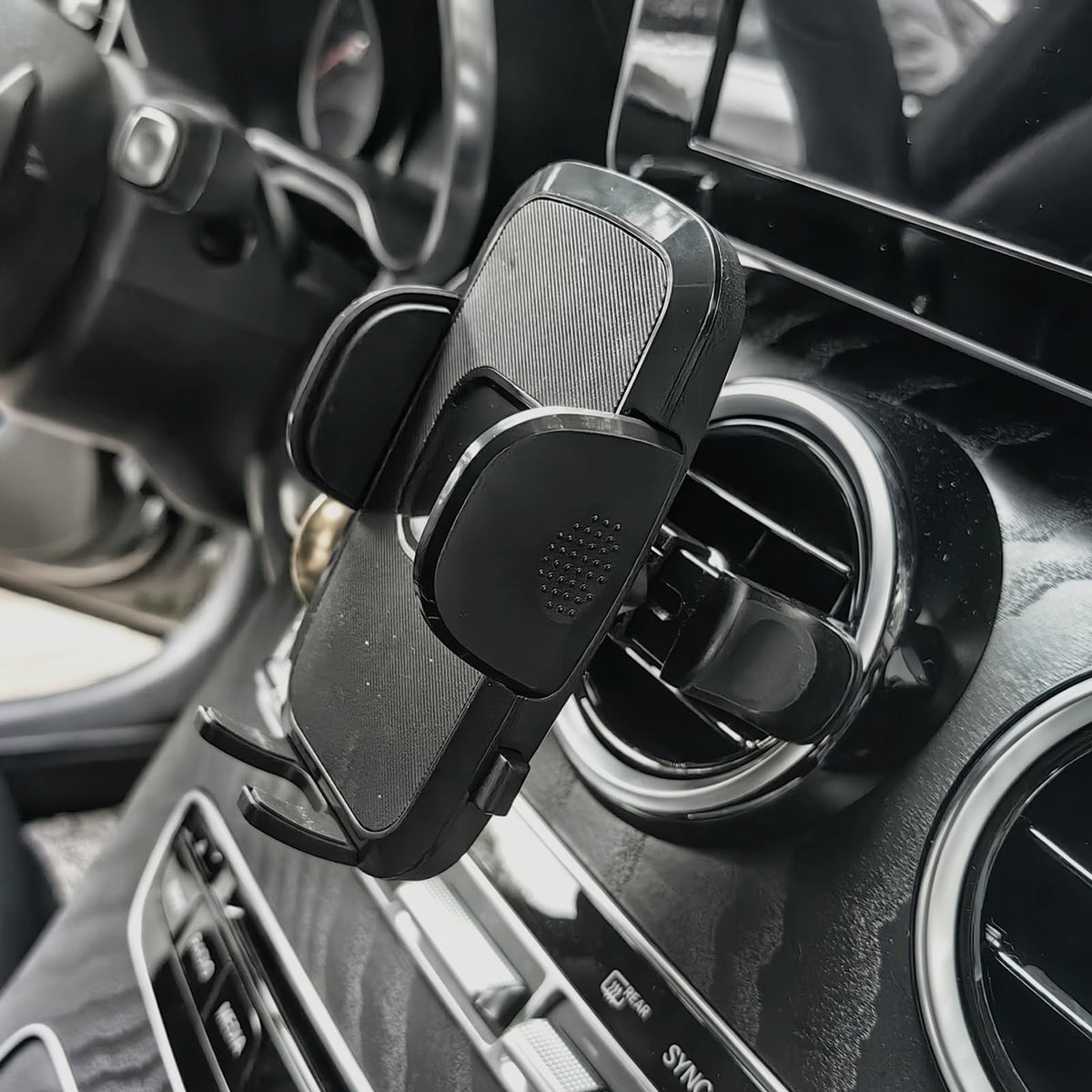 szyuchen Car Cell Phone Holder Mount for Mini Cooper Countryman Paceman Clubman JCW S R52 R53 R56 R55 R60 F56 F55 F60 R58 F57 All4 CD Accessories Round Air Vent Cellphone Mobile Stand