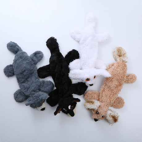 Milk Dog Plush Leather Interactive Barking Pet Toy