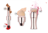 4-in-1 Portable Makeup Brush Set for Foundation & Blush